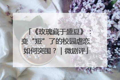 《玫瑰藏于盛夏》：变“短”了的校园虐恋如何突围？｜微剧评
