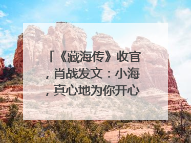 《藏海传》收官，肖战发文：小海，真心地为你开心！你看，有这么多人懂你！