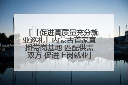 「促进高质量充分就业巡礼」内蒙古首家直播带岗基地 匹配供需双方 促进上岗就业
