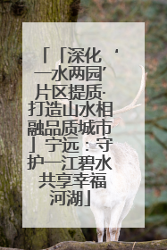 「深化‘一水两园’片区提质·打造山水相融品质城市」宁远：守护一江碧水 共享幸福河湖
