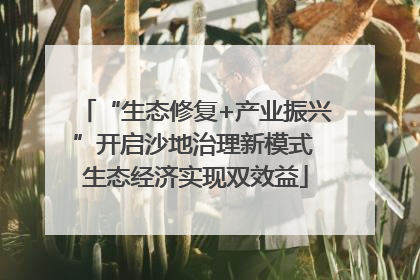 “生态修复+产业振兴”开启沙地治理新模式 生态经济实现双效益