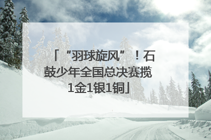 “羽球旋风”！石鼓少年全国总决赛揽1金1银1铜