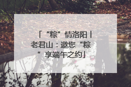 “粽”情洛阳丨老君山：邀您“粽”享端午之约