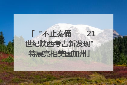 “不止秦俑——21世纪陕西考古新发现”特展亮相美国加州