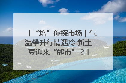 “培”你探市场｜气温攀升行情遇冷 新土豆迎来“熊市”？