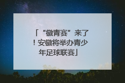 “徽青赛”来了！安徽将举办青少年足球联赛