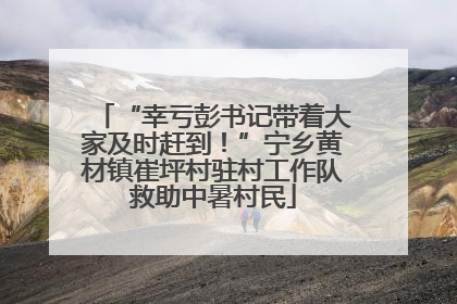 “幸亏彭书记带着大家及时赶到！”宁乡黄材镇崔坪村驻村工作队救助中暑村民