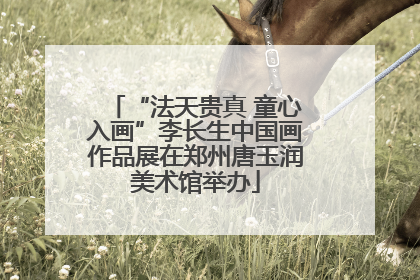“法天贵真 童心入画”李长生中国画作品展在郑州唐玉润美术馆举办