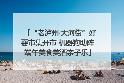 “老泸州·大河街”好耍市集开市 机器狗助阵端午美食美酒亲子乐