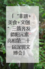“非遗+美食+文创”三箭齐发 德阳元素亮相第二十一届深圳文博会