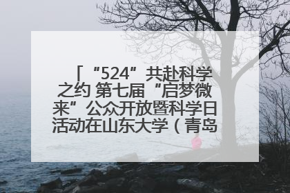 “524”共赴科学之约 第七届“启梦微来”公众开放暨科学日活动在山东大学（青岛）成功举办