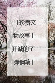 珍贵文物故事丨开诚的子弹钢笔