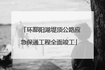 环鄱阳湖堤顶公路应急保通工程全面竣工