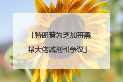 特朗普为芝加哥黑帮大佬减刑引争议