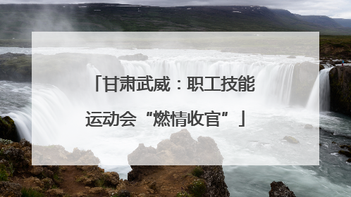 甘肃武威：职工技能运动会“燃情收官”