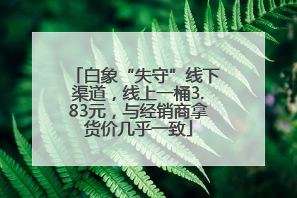 白象“失守”线下渠道，线上一桶3.83元，与经销商拿货价几乎一致