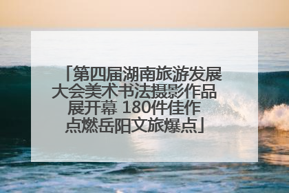 第四届湖南旅游发展大会美术书法摄影作品展开幕 180件佳作点燃岳阳文旅爆点