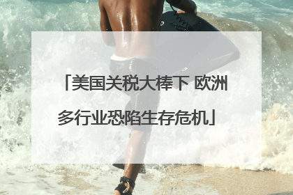 美国关税大棒下 欧洲多行业恐陷生存危机