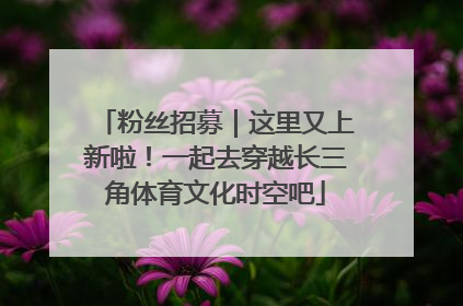 粉丝招募｜这里又上新啦！一起去穿越长三角体育文化时空吧