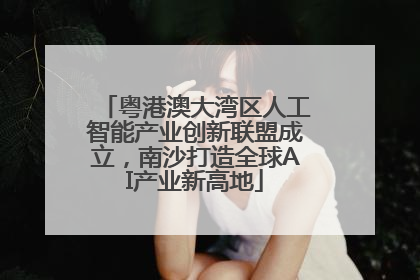 粤港澳大湾区人工智能产业创新联盟成立，南沙打造全球AI产业新高地