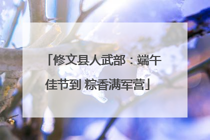 修文县人武部：端午佳节到 粽香满军营