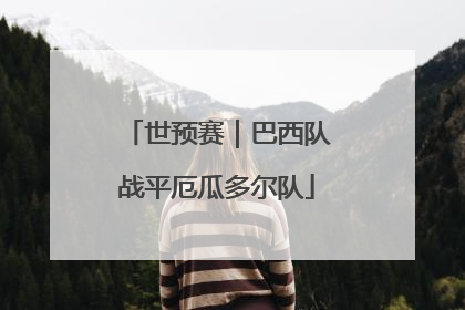 世预赛｜巴西队战平厄瓜多尔队