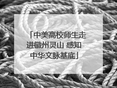 中美高校师生走进徽州灵山 感知中华文脉基底