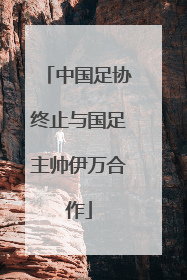 中国足协终止与国足主帅伊万合作