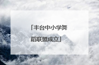 丰台中小学舞蹈联盟成立