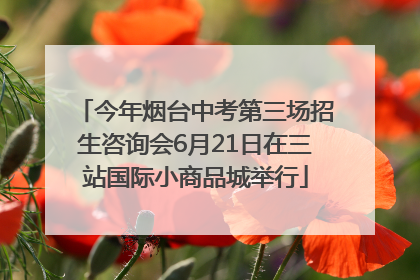 今年烟台中考第三场招生咨询会6月21日在三站国际小商品城举行