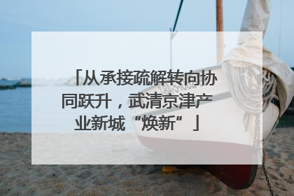 从承接疏解转向协同跃升，武清京津产业新城“焕新”