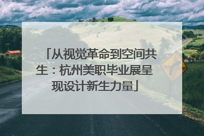 从视觉革命到空间共生：杭州美职毕业展呈现设计新生力量