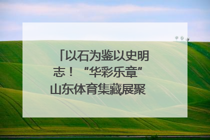 以石为鉴以史明志！“华彩乐章”山东体育集藏展聚焦“岱石丹心”