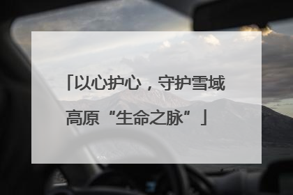 以心护心，守护雪域高原“生命之脉”