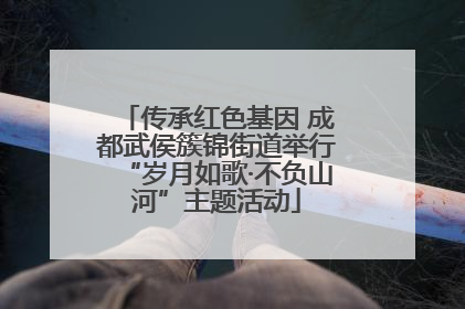 传承红色基因 成都武侯簇锦街道举行“岁月如歌·不负山河”主题活动