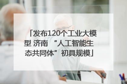 发布120个工业大模型 济南 “人工智能生态共同体”初具规模