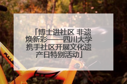 博士进社区 非遗焕新彩——四川大学携手社区开展文化遗产日特别活动