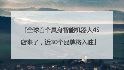 全球首个具身智能机器人4S店来了，近30个品牌将入驻