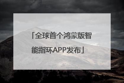 全球首个鸿蒙版智能指环APP发布