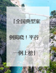 全国典型案例揭晓！平谷一例上榜