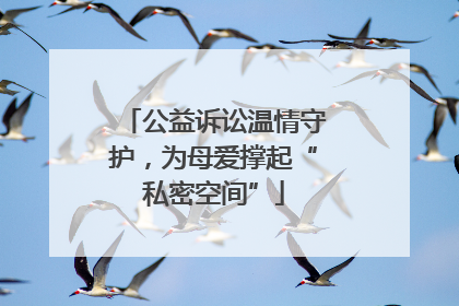 公益诉讼温情守护，为母爱撑起“私密空间”