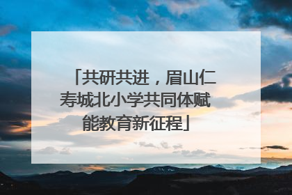 共研共进，眉山仁寿城北小学共同体赋能教育新征程