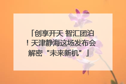 创享开天 智汇团泊！天津静海这场发布会解密“未来新机”