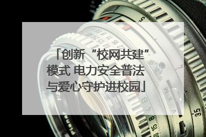 创新“校网共建”模式 电力安全普法与爱心守护进校园
