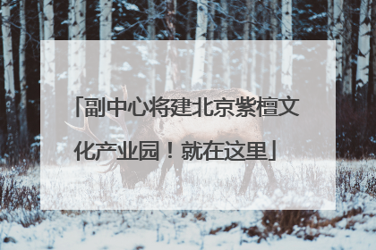 副中心将建北京紫檀文化产业园！就在这里