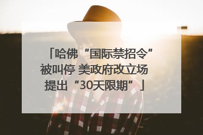 哈佛“国际禁招令”被叫停 美政府改立场提出“30天限期”