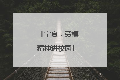 宁夏：劳模精神进校园