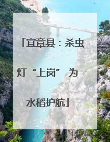 宜章县：杀虫灯“上岗” 为水稻护航