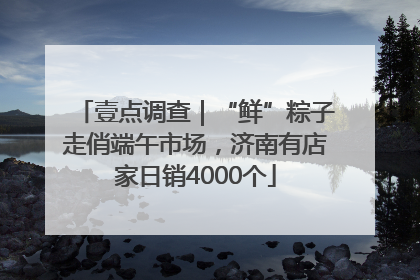 壹点调查｜“鲜”粽子走俏端午市场，济南有店家日销4000个