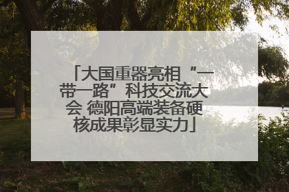 大国重器亮相“一带一路”科技交流大会 德阳高端装备硬核成果彰显实力